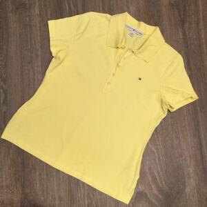 Tommy Hilfiger slim fit yellow polo L